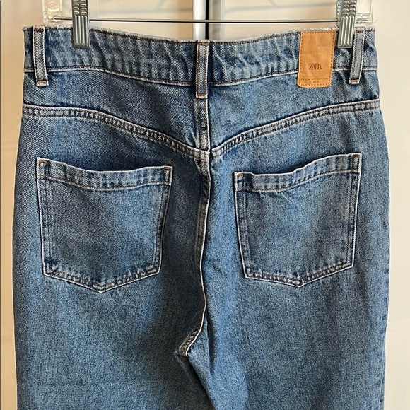 ZARA Z1975 High Waist Wide Leg Jeans, Size 10 - Picture 2 of 11